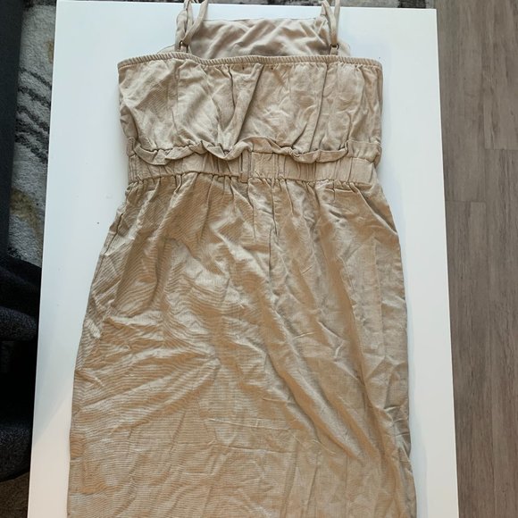 Mind Code Brown Tank Top Button-Down Dress - Picture 5 of 5